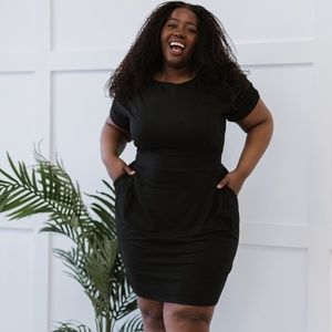 Smooth Talker Full Size Run Tie-Waist Dress